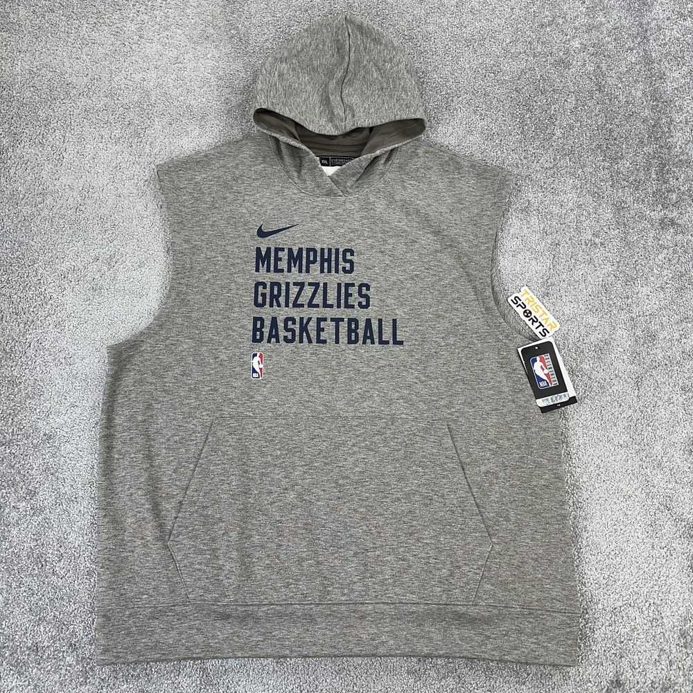 Memphis Grizzlies Hoodie Mens XXL Tall Brown NBA Basketball Nike Sleeveless